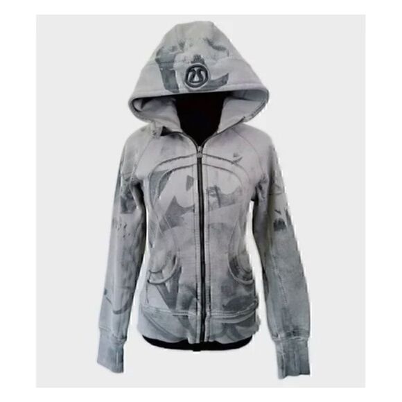 Lululemon Scuba Hoodie Special Edition Size 4 Grey Full Zip Sweatshirt - Picture 1 of 11